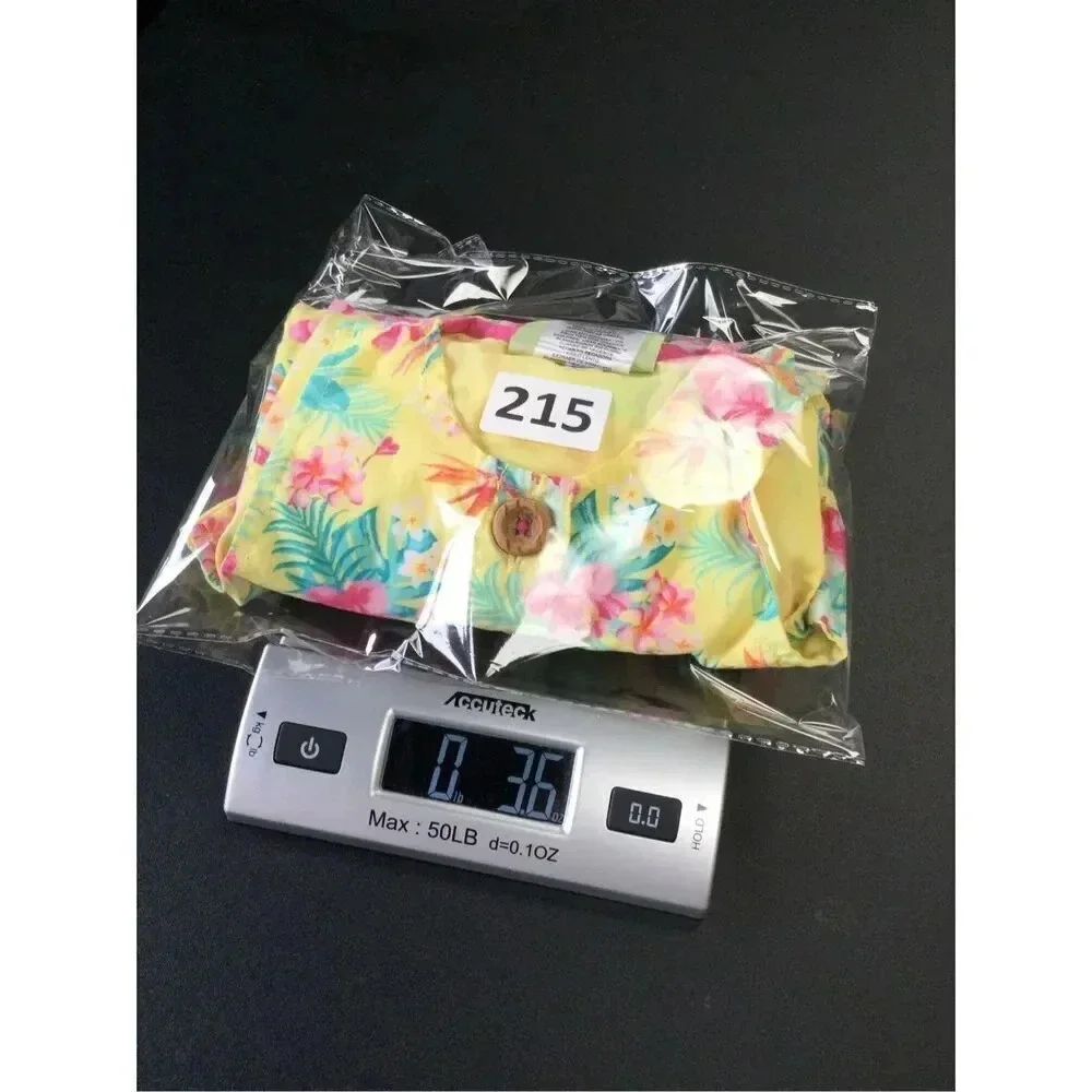 Penelope Mack Baby Yellow Pink Floral Sleeveless Hawaiian Shirt Dress Size 18M w
